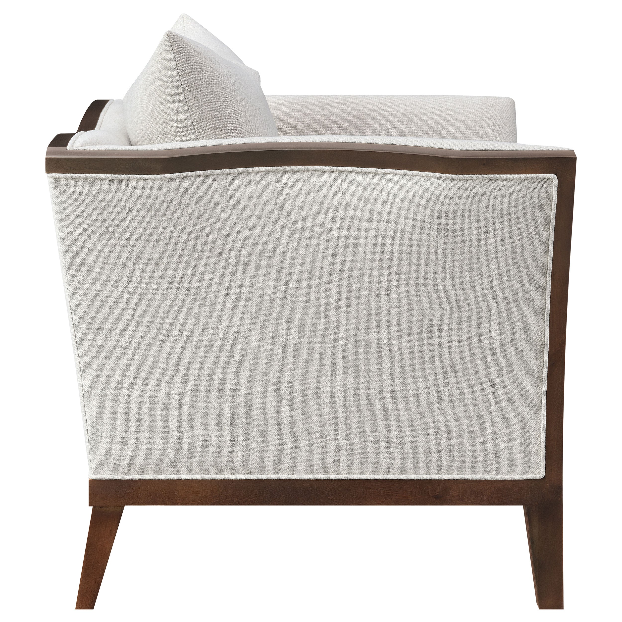 Coaster Lorraine Upholstered Chair with Flared Arms Beige Default Title