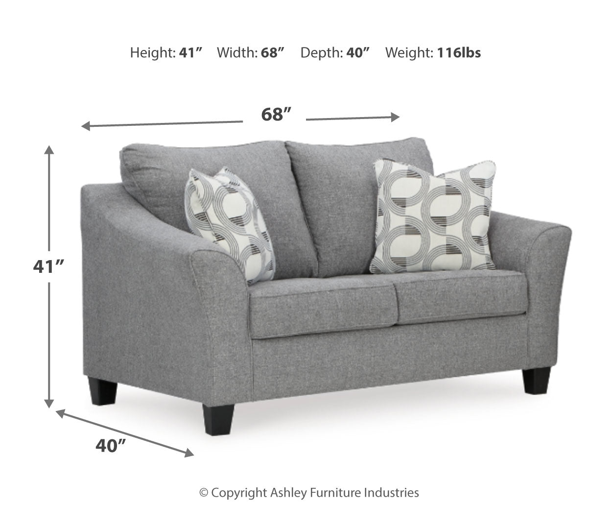 Mathonia Sofa and Loveseat