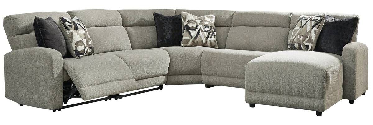 5-Piece Power Reclining Sectional with Chaise