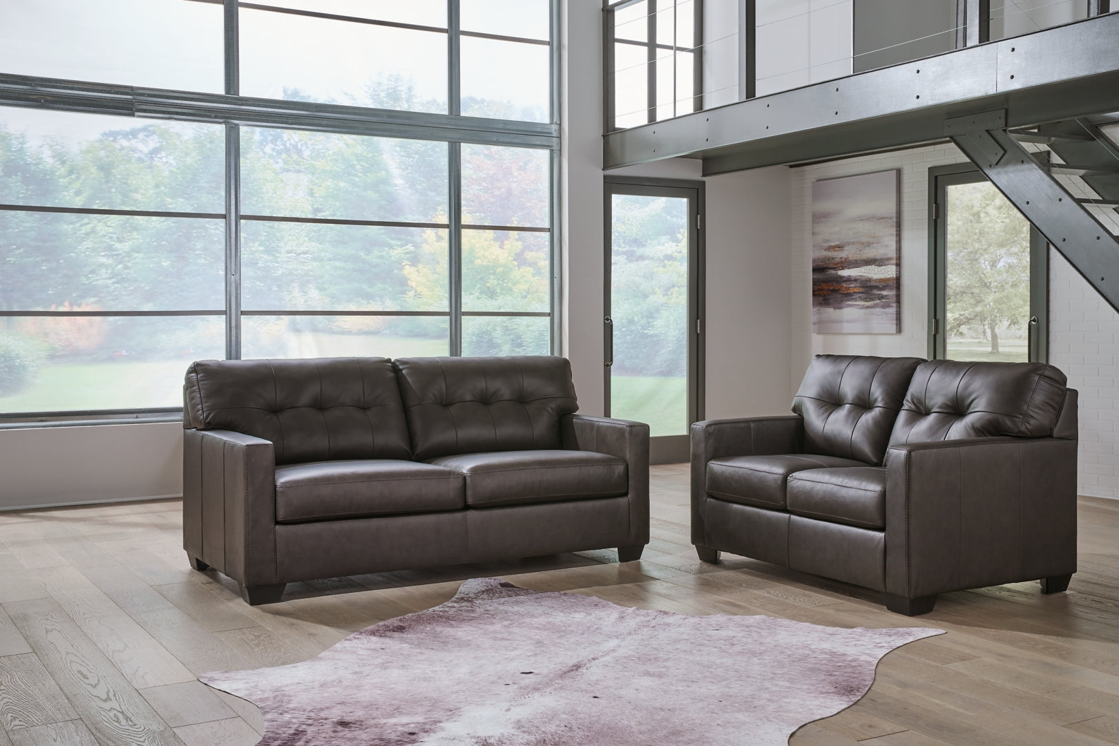 Belziani Sofa, Loveseat, Chair and Ottoman