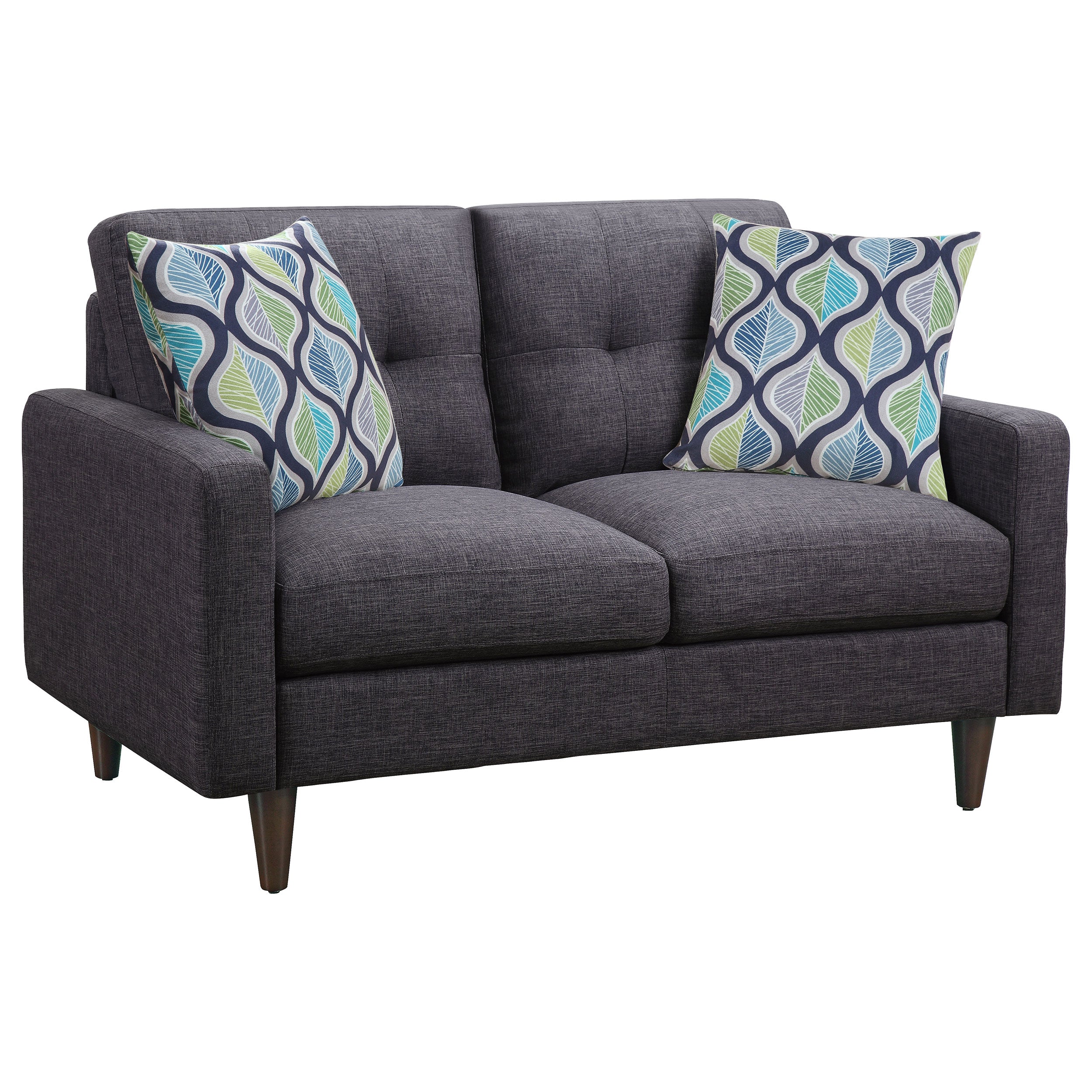 Coaster Watsonville Tufted Back Loveseat Grey Default Title