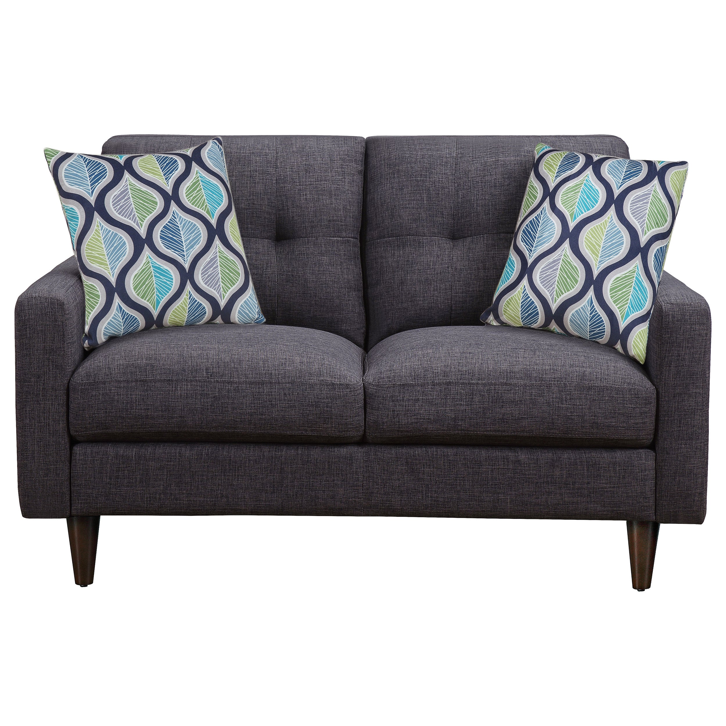 Coaster Watsonville Tufted Back Loveseat Grey Default Title