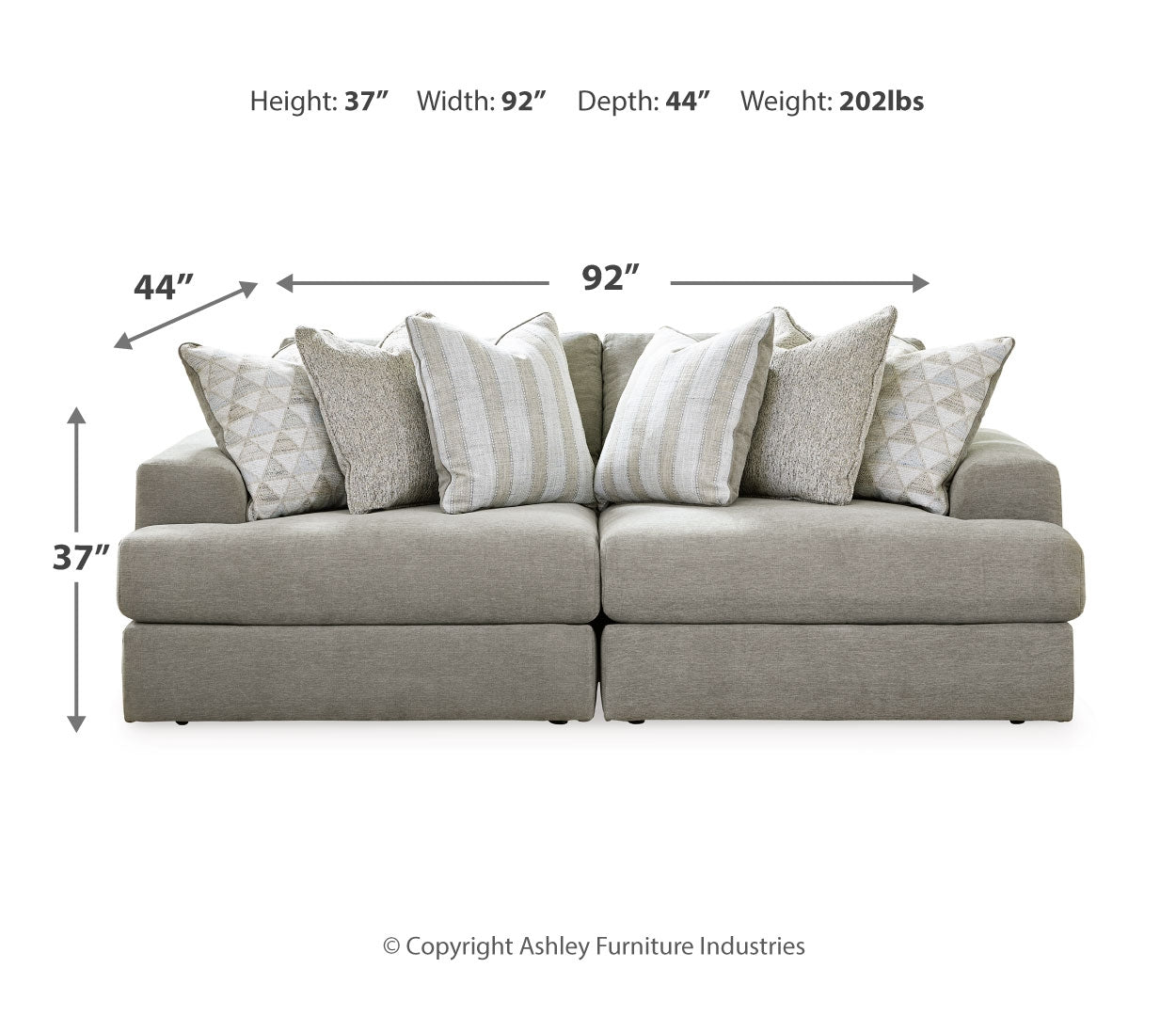 Avaliyah 3-Piece Sectional with Chaise