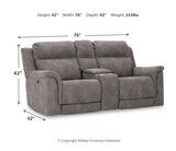 Next-Gen DuraPella PWR REC Loveseat/CON/ADJ HDRST