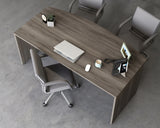 Affirm 72" Bowfront Executive Desk in Hudson Elm