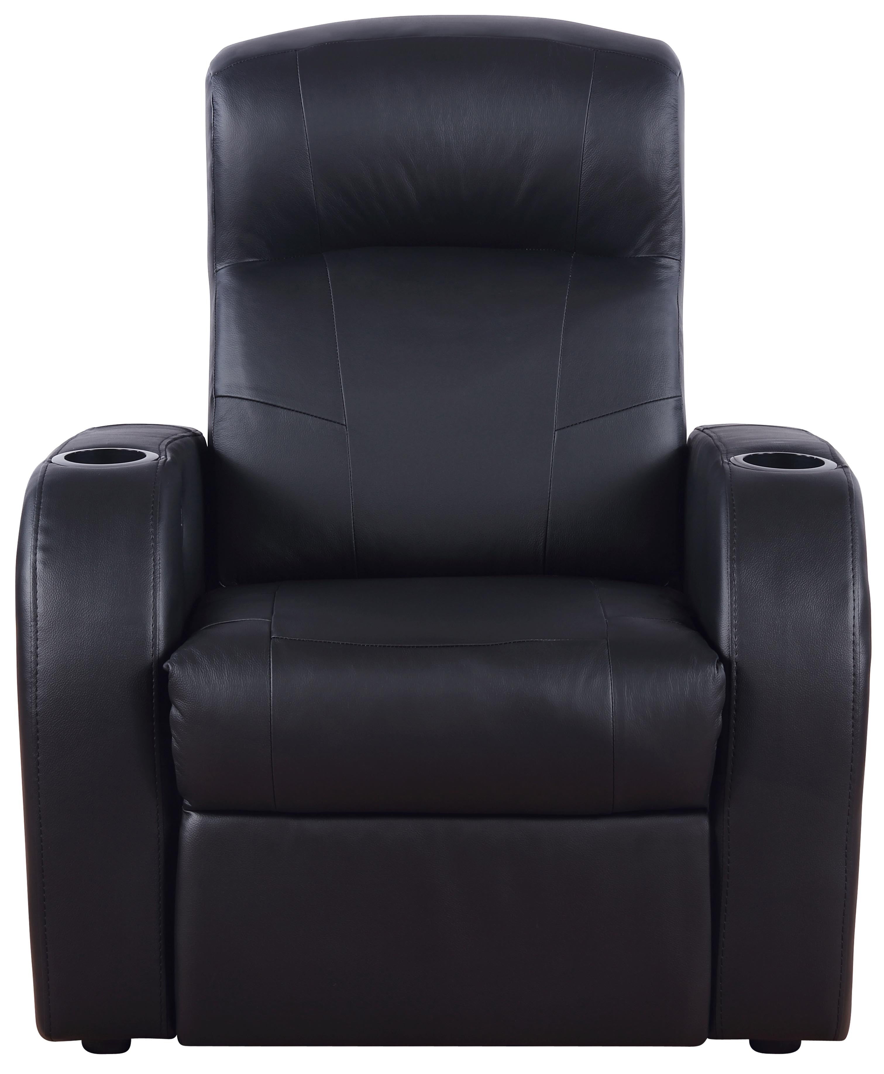 Coaster Cyrus Upholstered Recliner Living Room Set Black Default Title