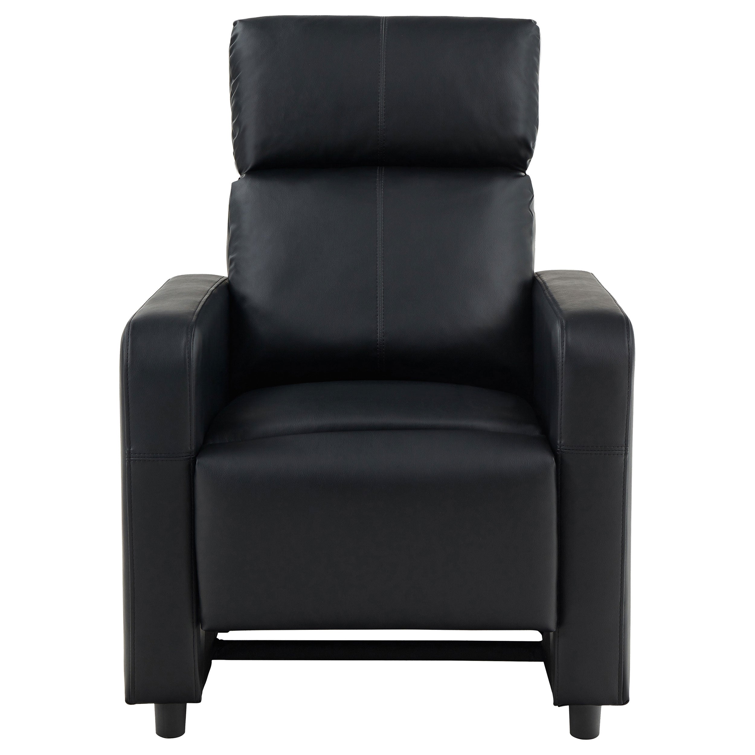 Coaster Toohey Home Theater Push Back Recliner Black Default Title