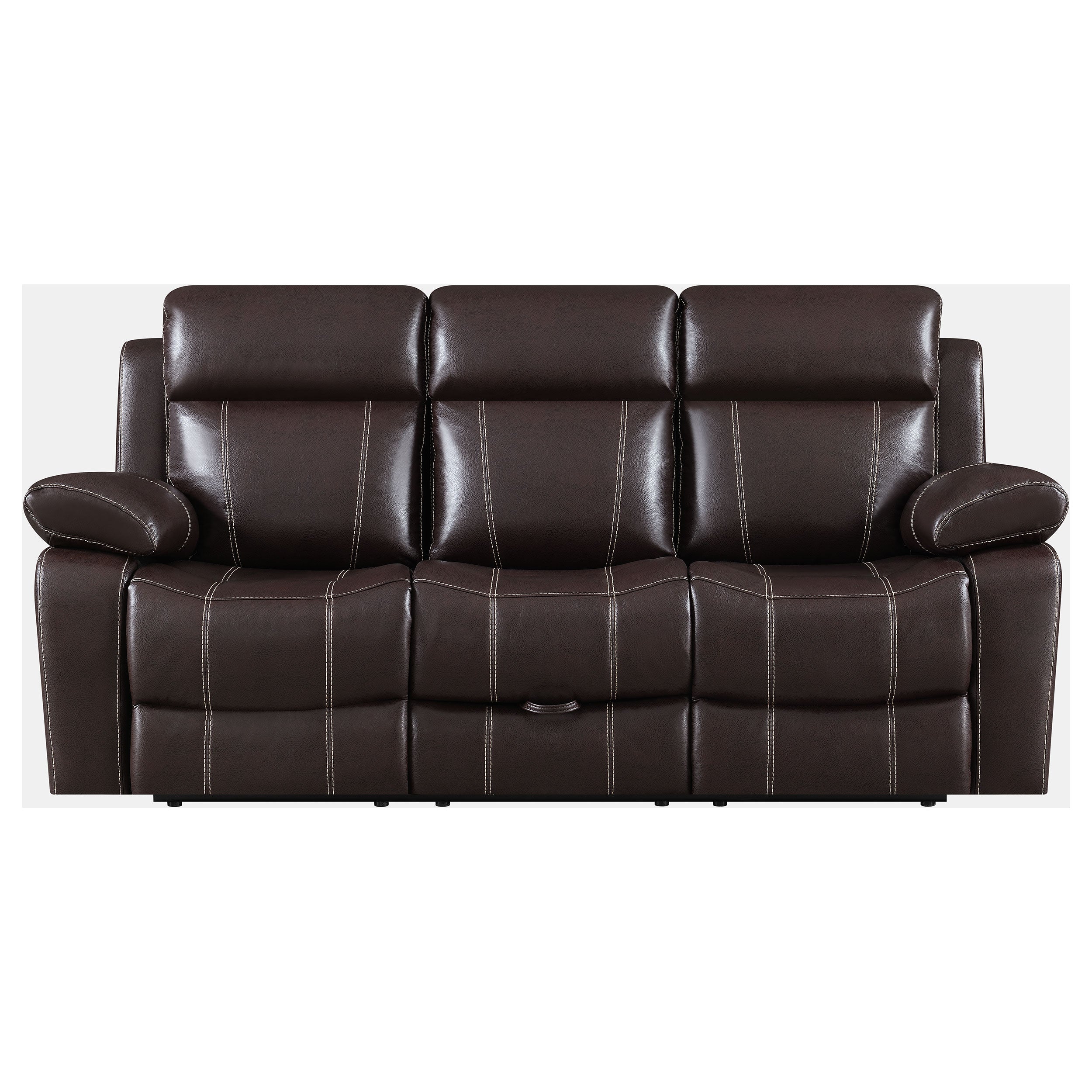 Coaster Myleene Motion Sofa with Drop-down Table Chestnut Default Title