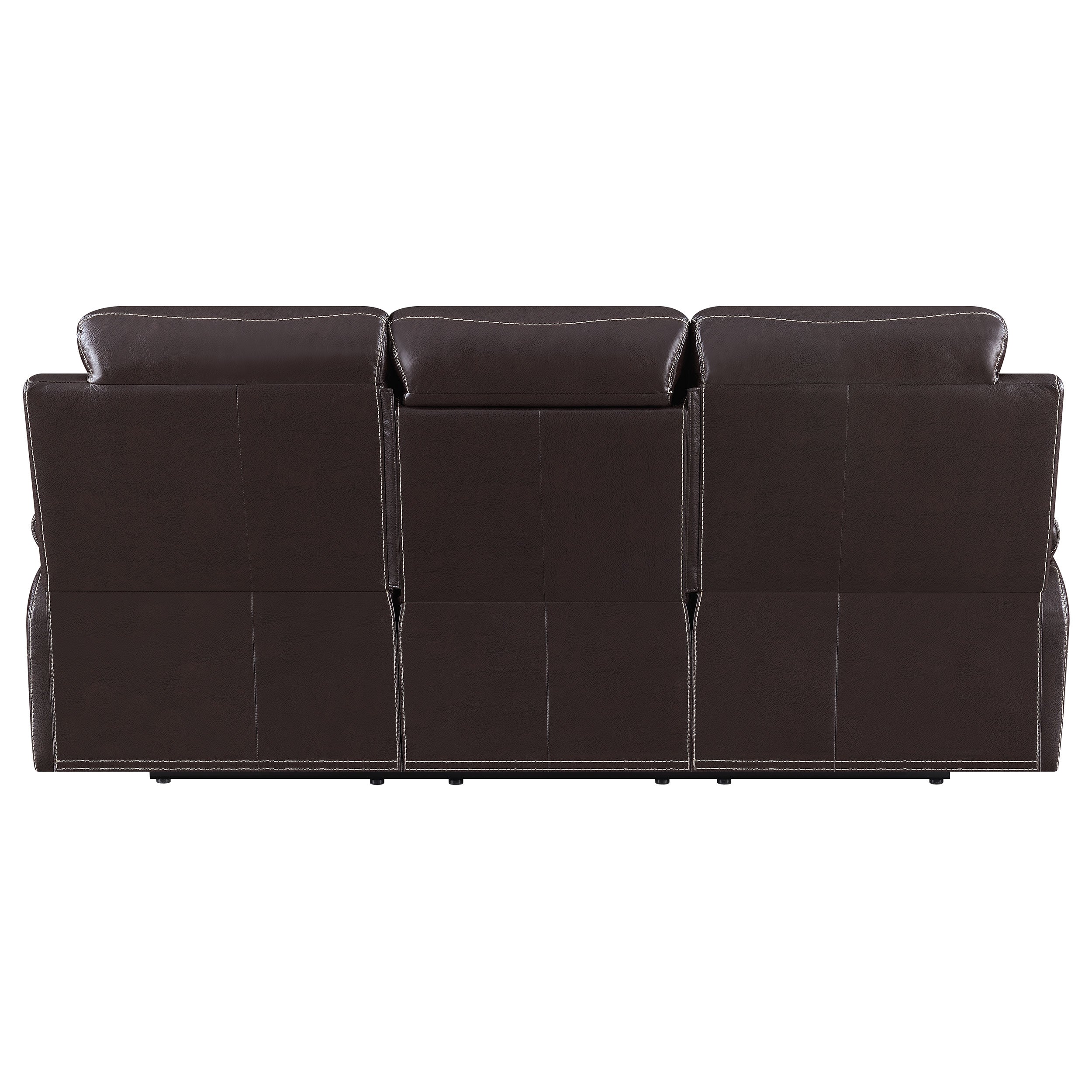 Coaster Myleene Motion Sofa with Drop-down Table Chestnut Default Title