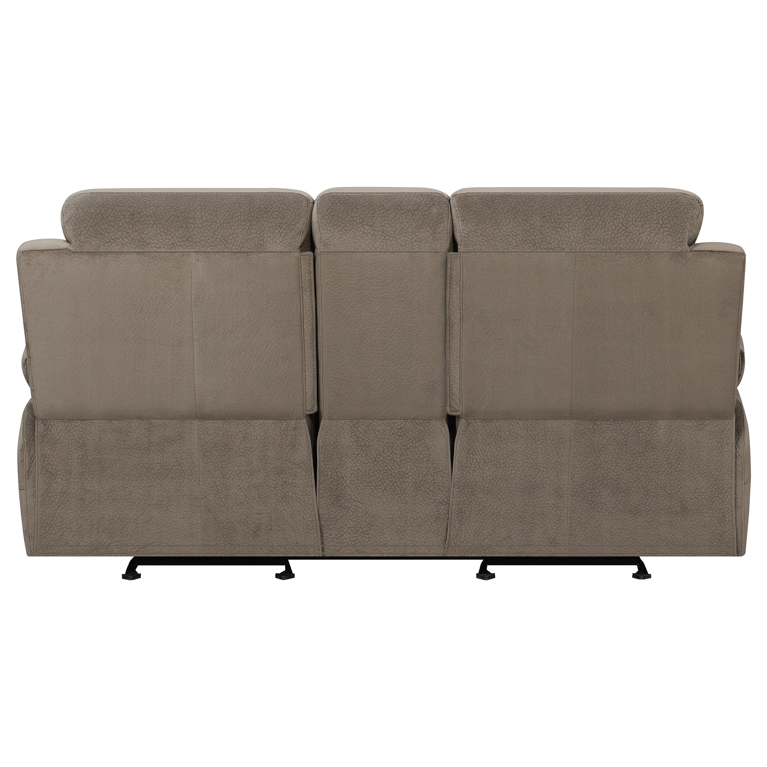 Coaster Myleene Glider Loveseat with Console Mocha Default Title