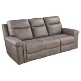 Coaster Wixom Cushion Back Power^2 Sofa Taupe Default Title