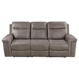 Coaster Wixom Cushion Back Power^2 Sofa Taupe Default Title