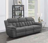 Coaster Bahrain Upholstered Power Sofa Charcoal Default Title