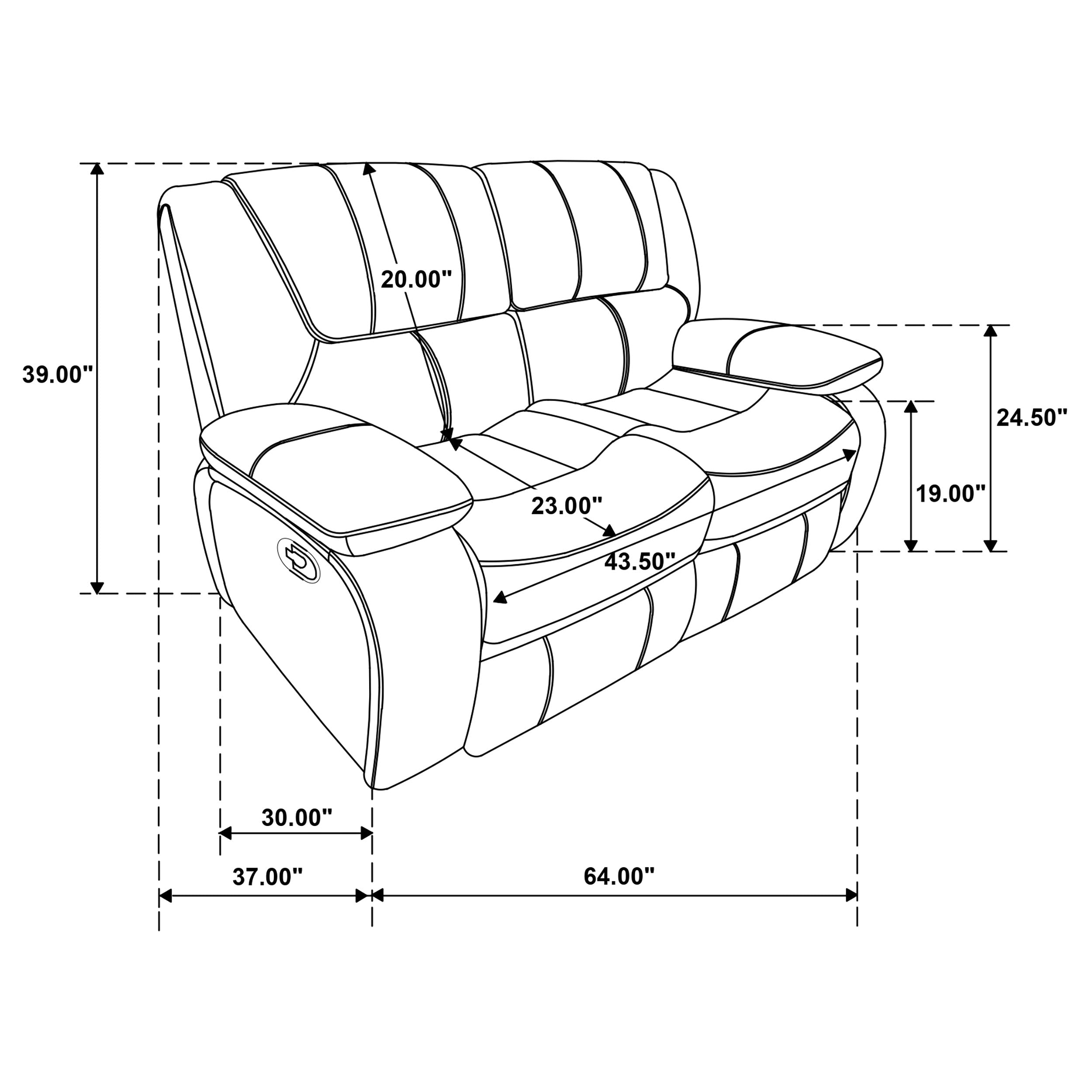 Coaster Camila Upholstered Motion Reclining Loveseat Red Faux Leather Default Title