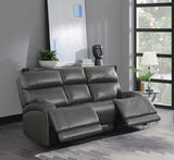 Coaster Longport Upholstered Power Sofa Charcoal Default Title