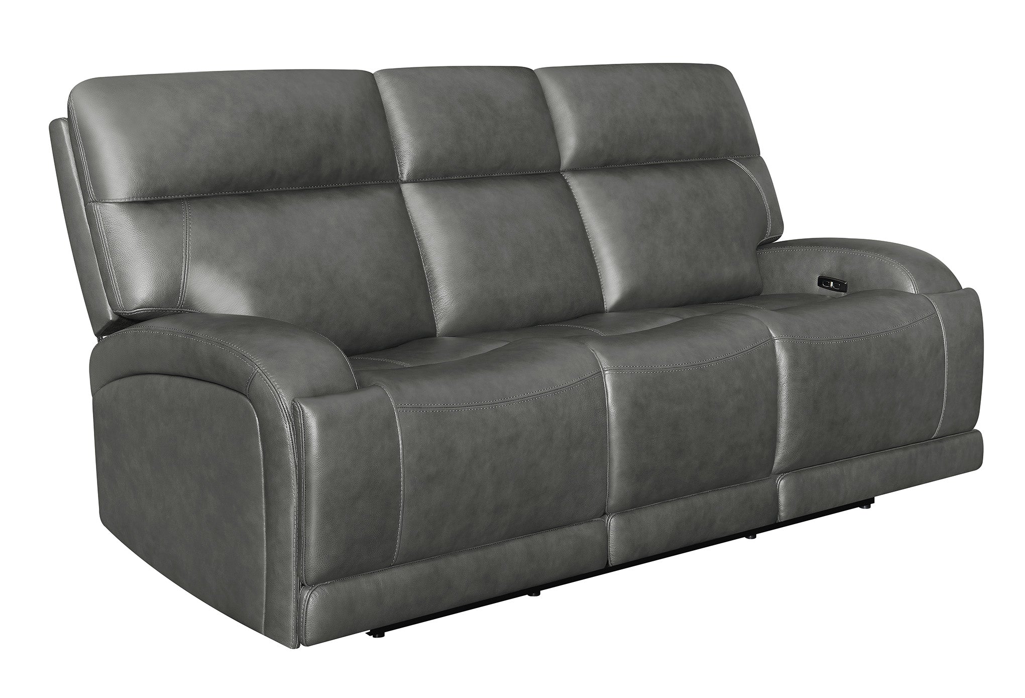 Coaster Longport Upholstered Power Sofa Charcoal Default Title