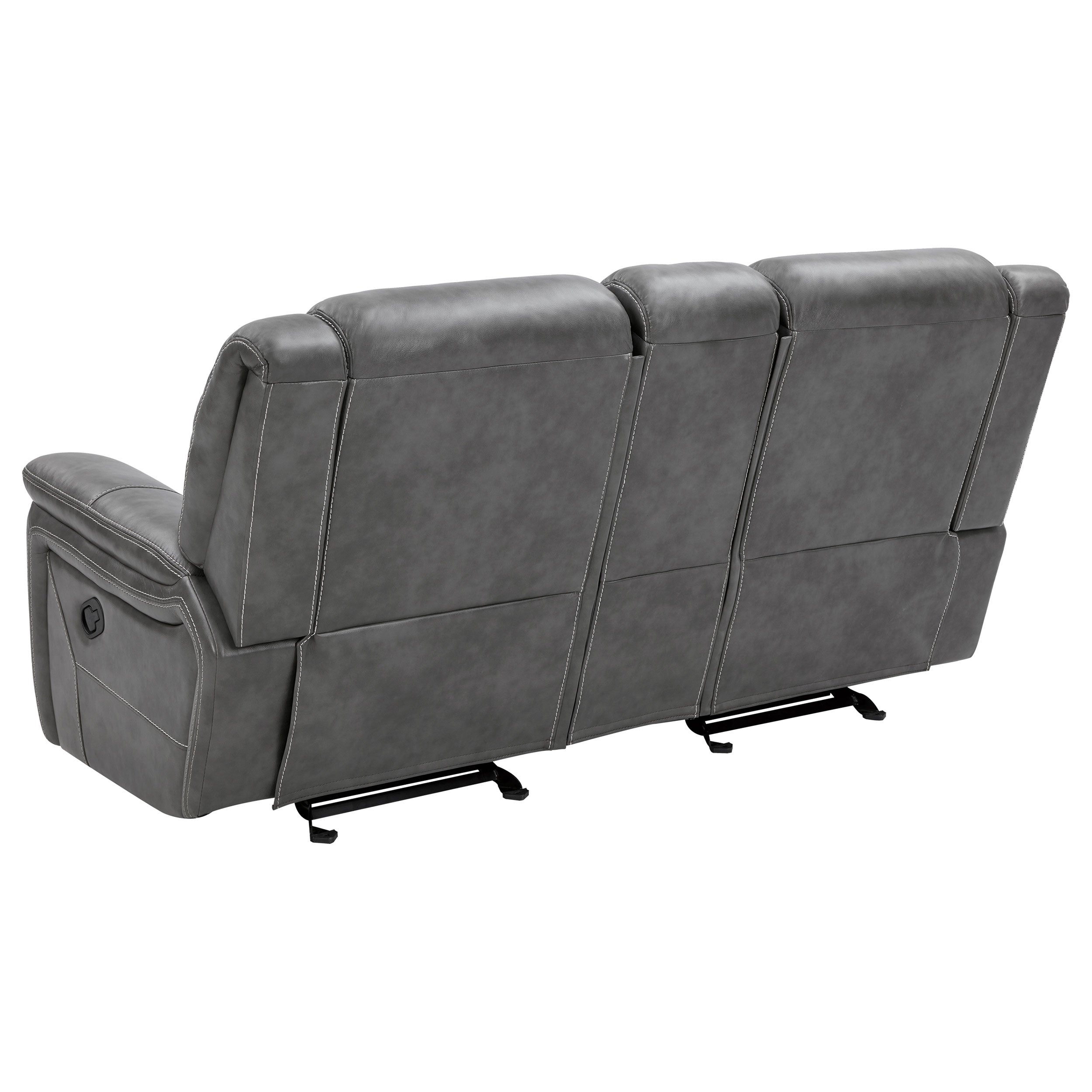 Coaster Conrad Upholstered Motion Loveseat Cool Grey Default Title