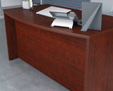 Affirm 60" Bowfront Executive Desk in Classic Cherry