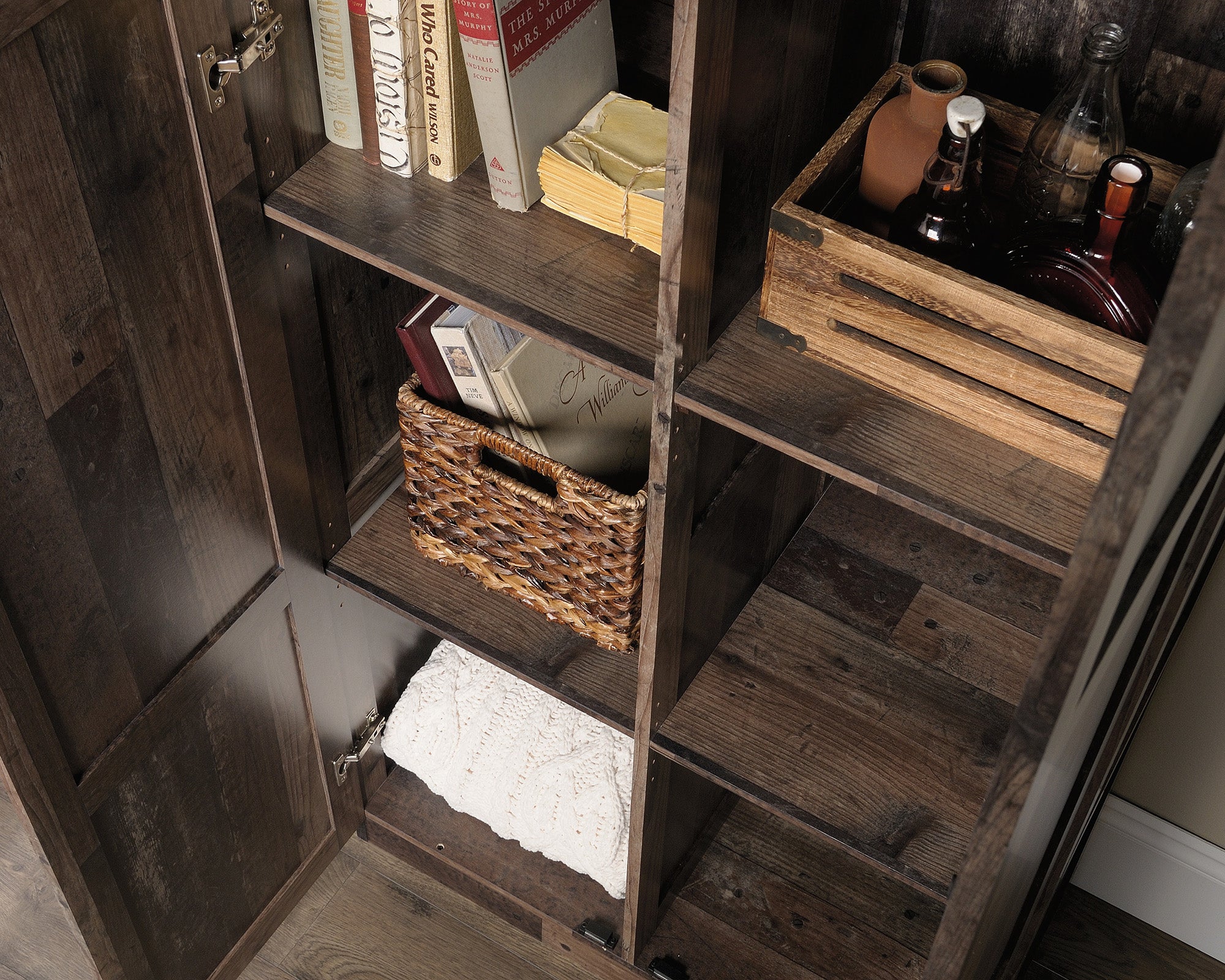 Sauder Select Storage Cabinet Reclaimed Pine