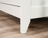 August Hill Open Shelf Lateral File Cabinet in Soft White