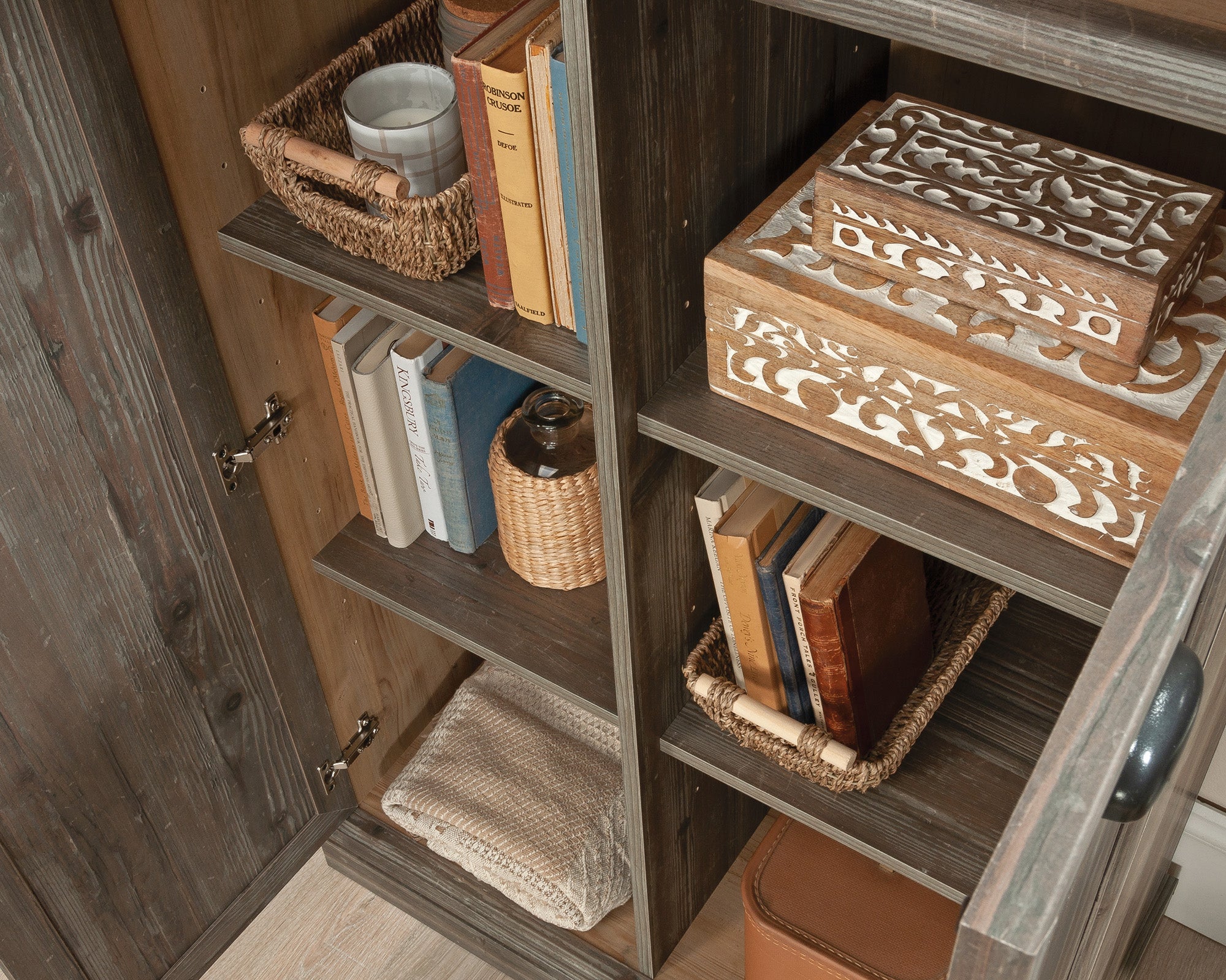 Sonnet Springs  2-Door Storage Cabinet in Pebble Pine