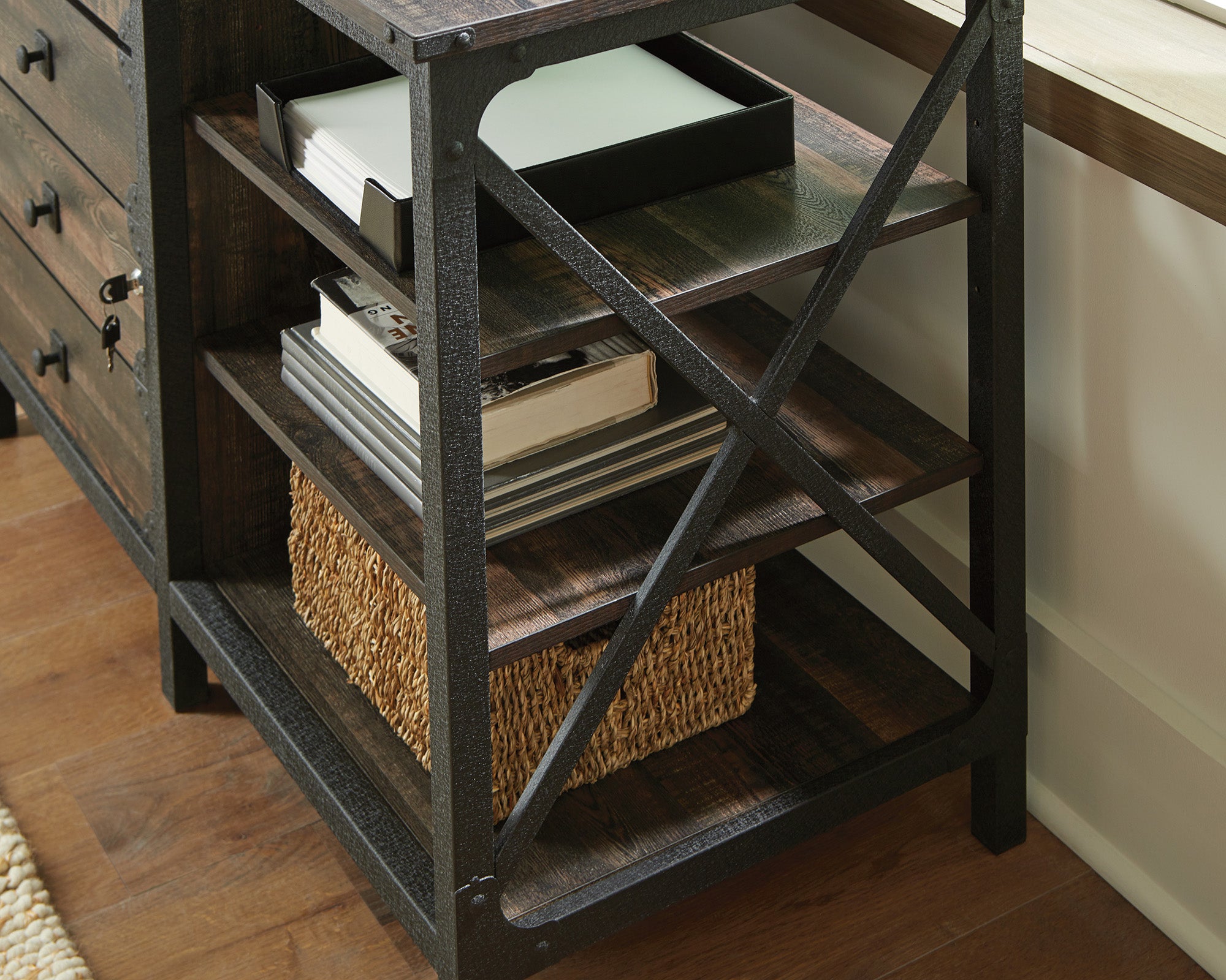 Steel River  Industrial Metal & Wood Credenza with Drawers