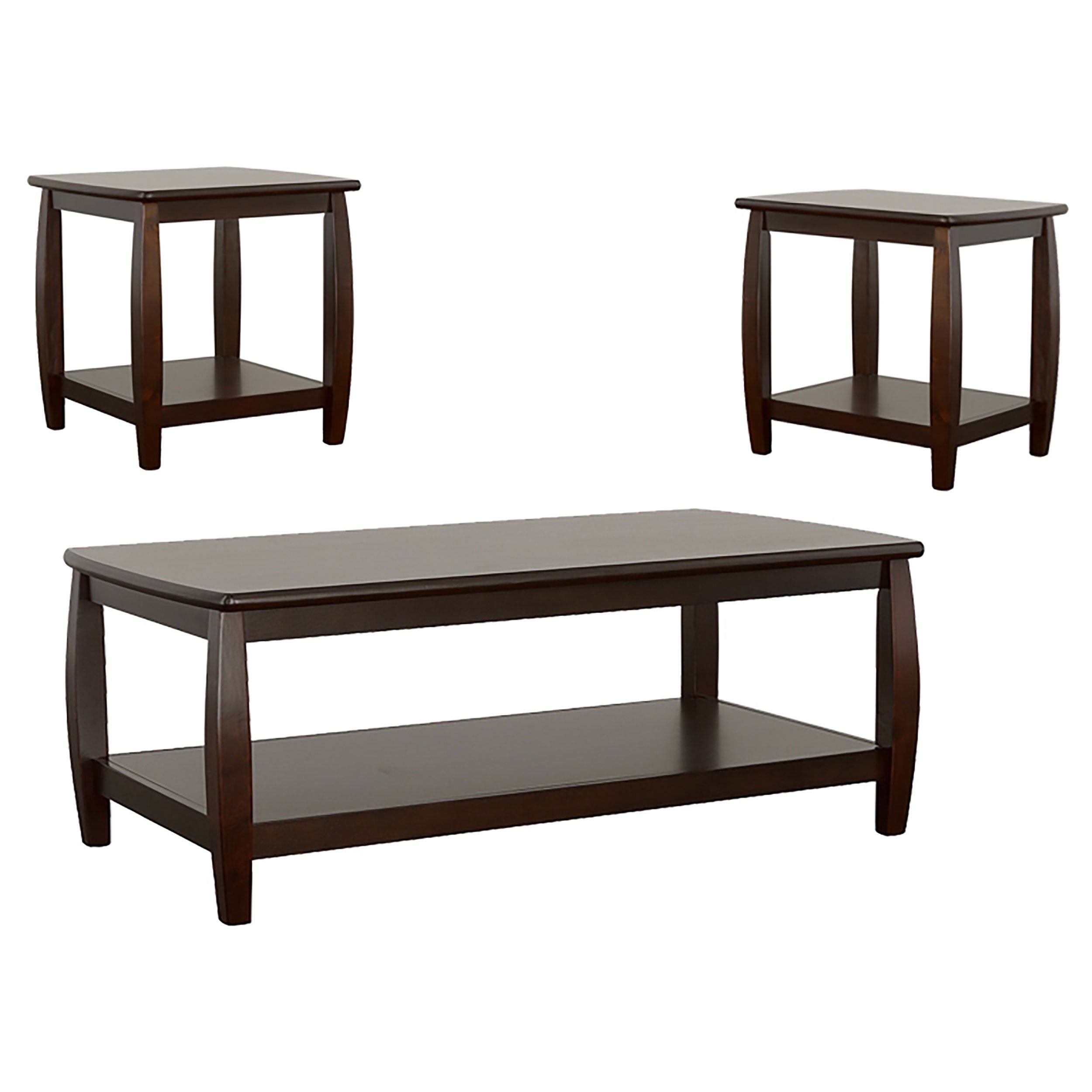 Coaster Dixon 3-piece Coffee Table Set Espresso Default Title