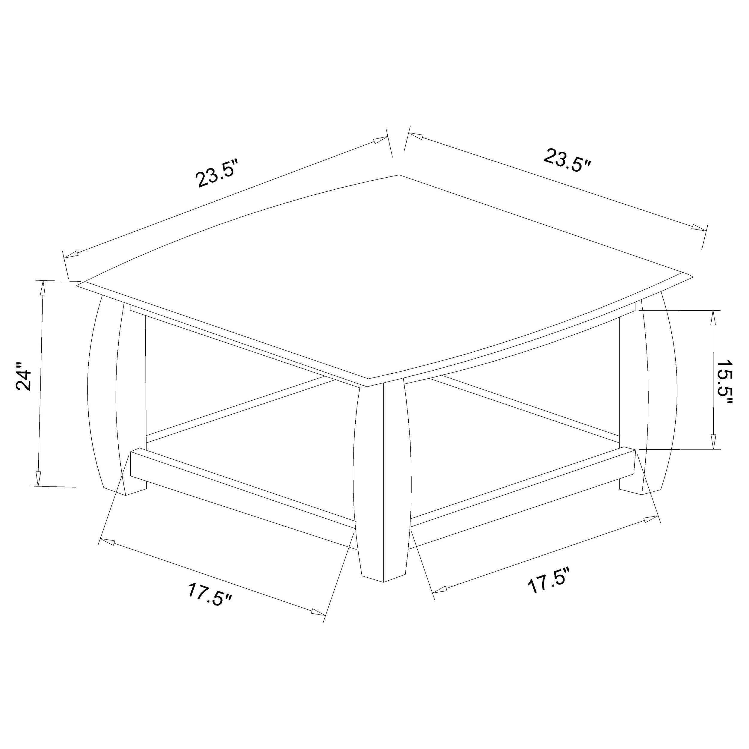 Coaster Dixon 3-piece Coffee Table Set Espresso Default Title