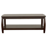 Coaster Dixon Rectangular Coffee Table with Lower Shelf Espresso Default Title