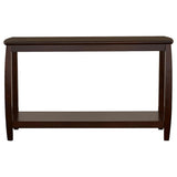 Coaster Dixon Rectangular Sofa Table with Lower Shelf Espresso Default Title