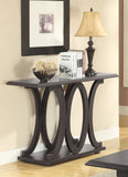 Coaster Shelly C-shaped Base Sofa Table Cappuccino Default Title