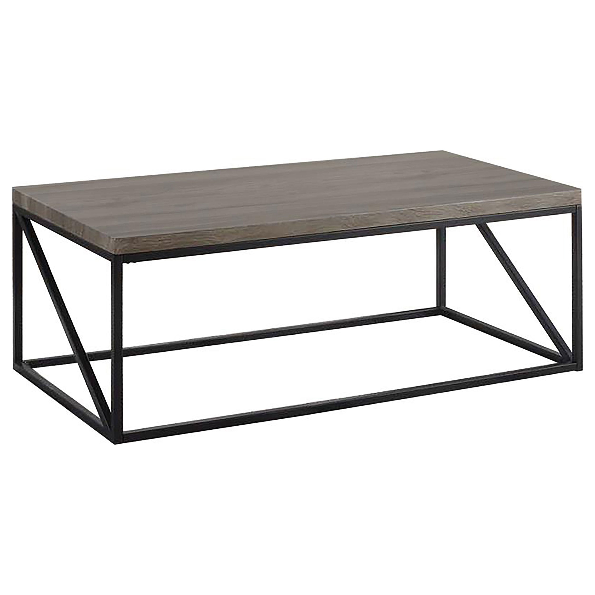 Coaster Birdie Rectangular Coffee Table Sonoma Grey Default Title