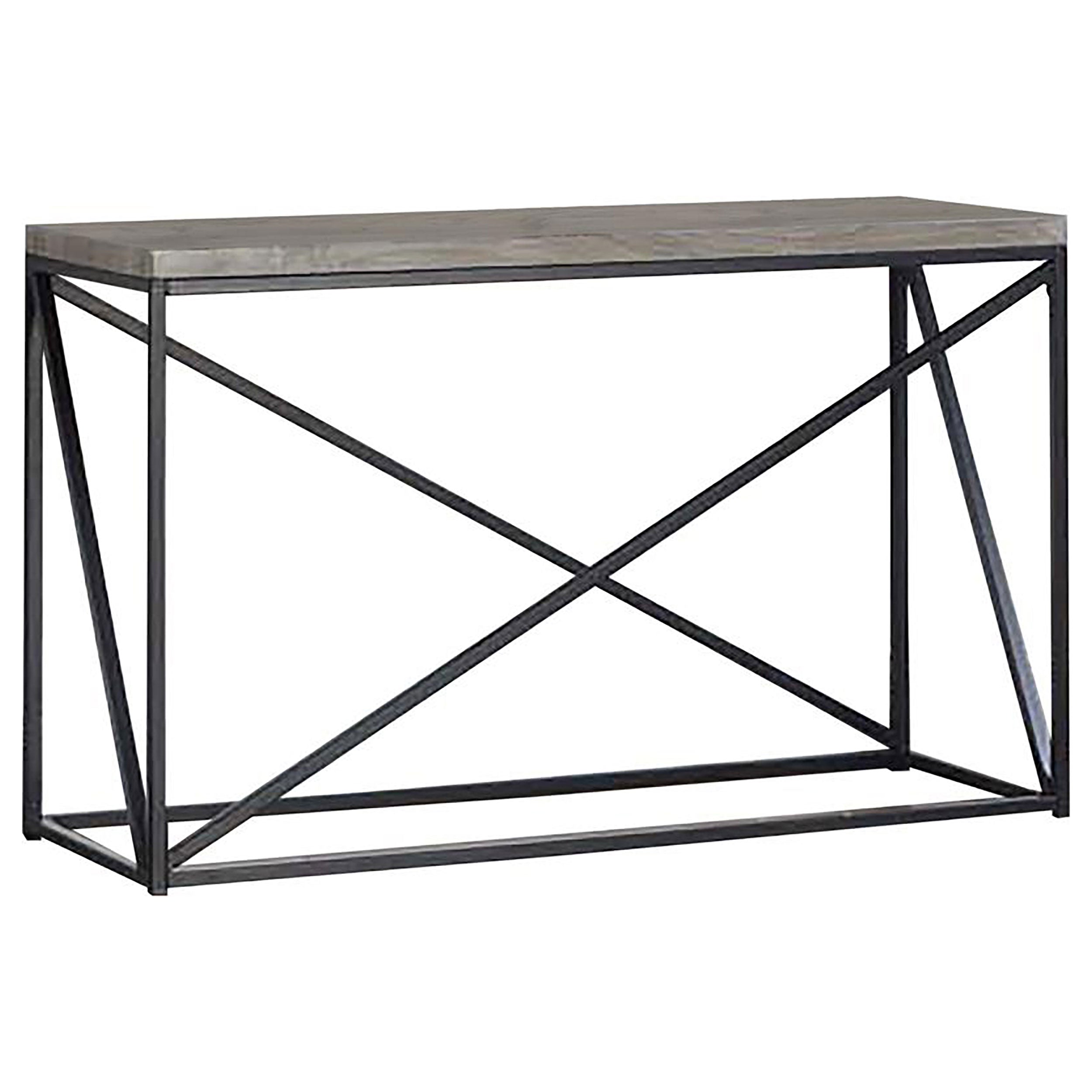 Coaster Birdie Rectangular Sofa Table Sonoma Grey Default Title