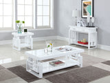 Coaster Schmitt Rectangular Coffee Table High Glossy White Default Title