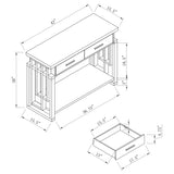 Coaster Schmitt Rectangular 2-drawer Sofa Table High Glossy White Default Title