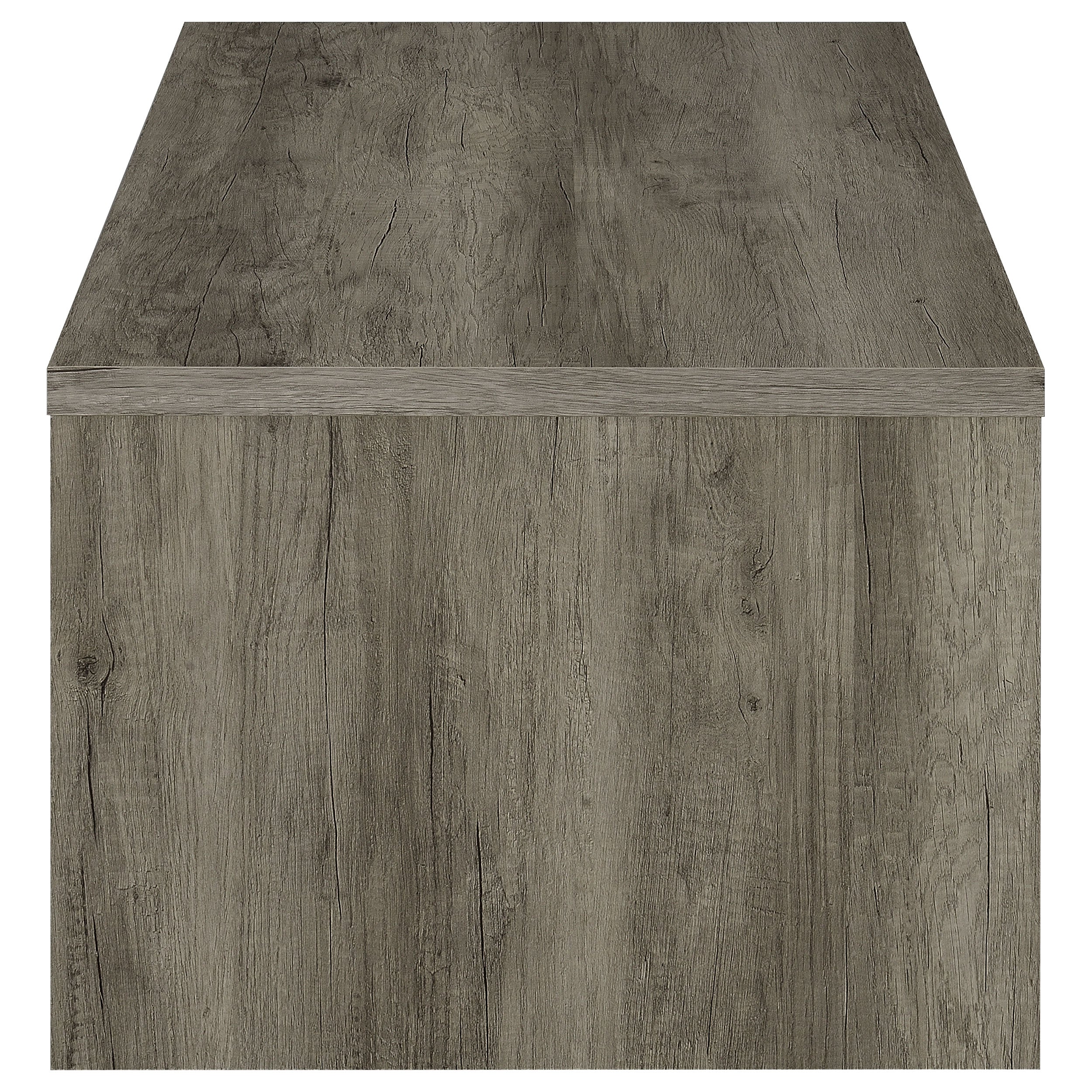 Coaster Felix 2-drawer Rectangular Engineered Wood Coffee Table Grey Driftwood Default Title