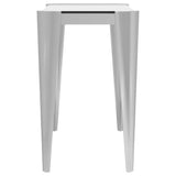 Coaster Rectangle Glass Top Sofa Table Silver and Grey Default Title