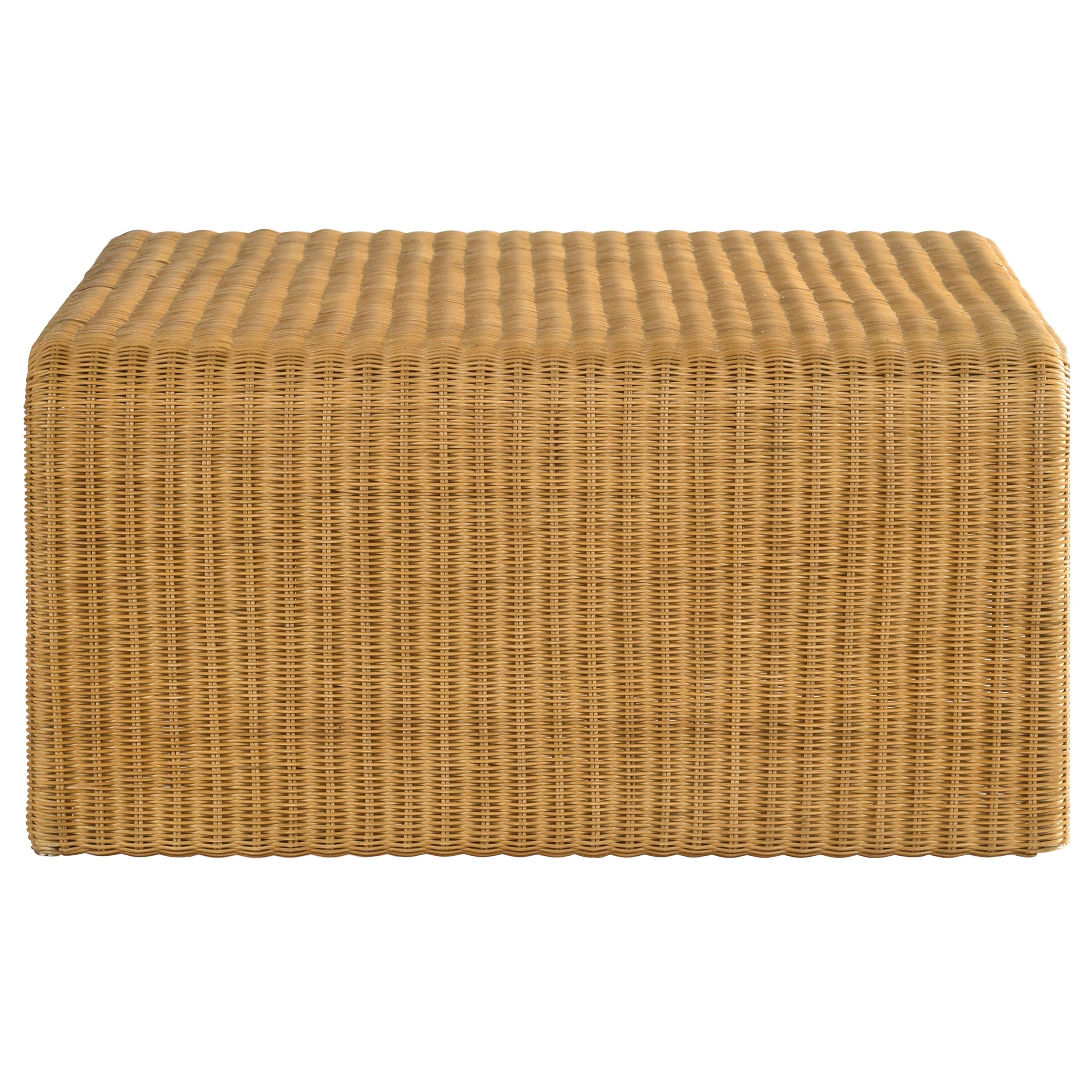 Coaster Juanita Square Rattan Coffee Table Natural