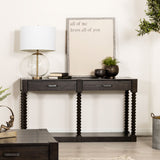 Coaster Meredith 2-drawer Sofa Table Coffee Bean Default Title