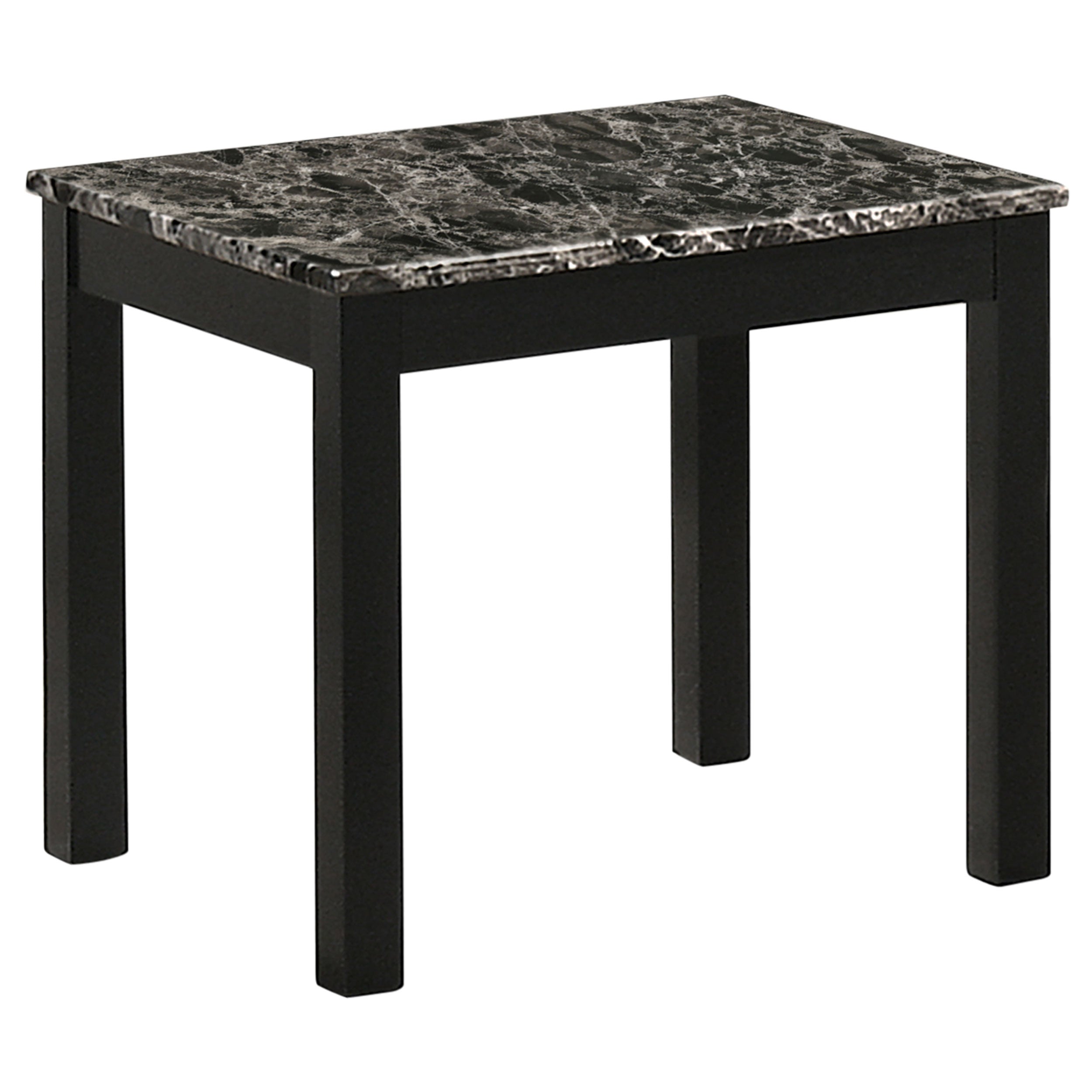 Coaster Bates Faux Marble Rectangle 3-piece Occasional Table Set Black Default Title