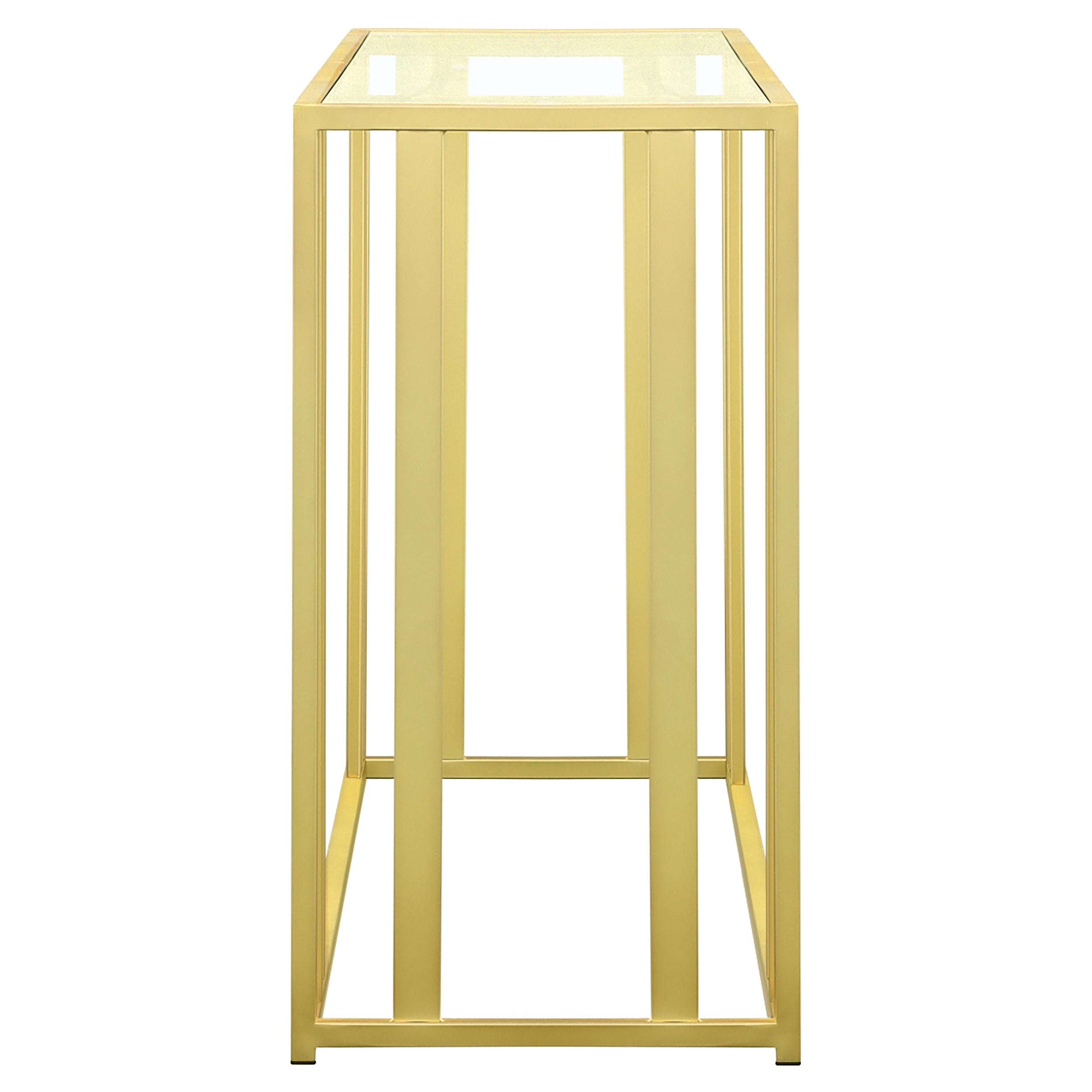 Coaster Adri Metal Frame Sofa Table Matte Brass Default Title