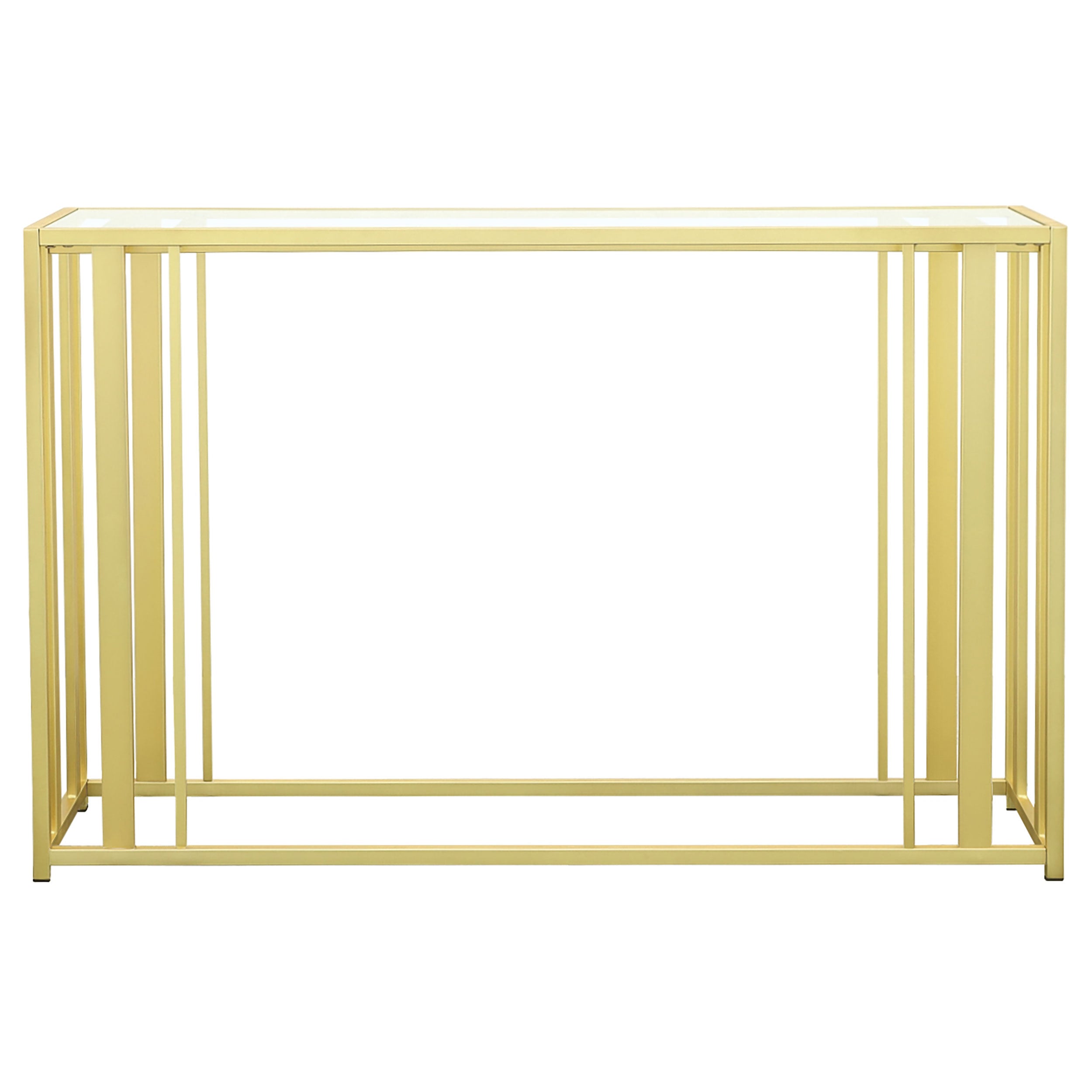 Coaster Adri Metal Frame Sofa Table Matte Brass Default Title