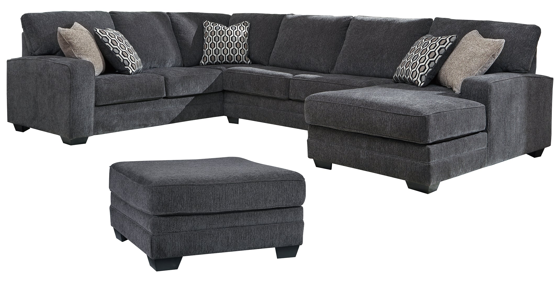 Tracling 3-Piece Sectional with Ottoman