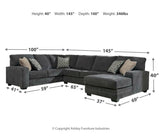 Tracling 3-Piece Sectional with Chaise