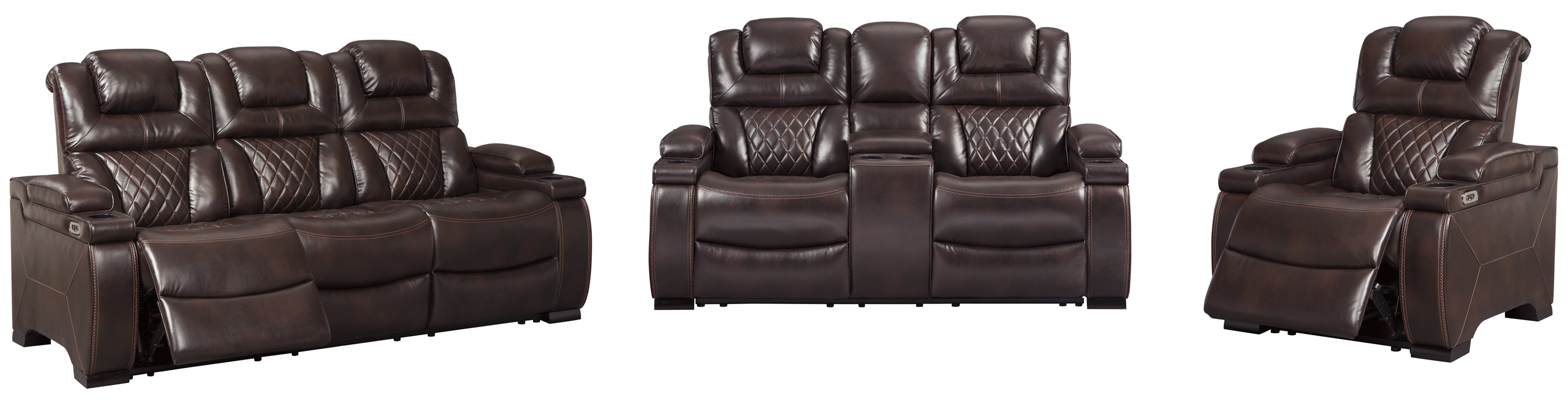 Warnerton Sofa, Loveseat and Recliner