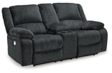 Draycoll DBL REC PWR Loveseat w/Console