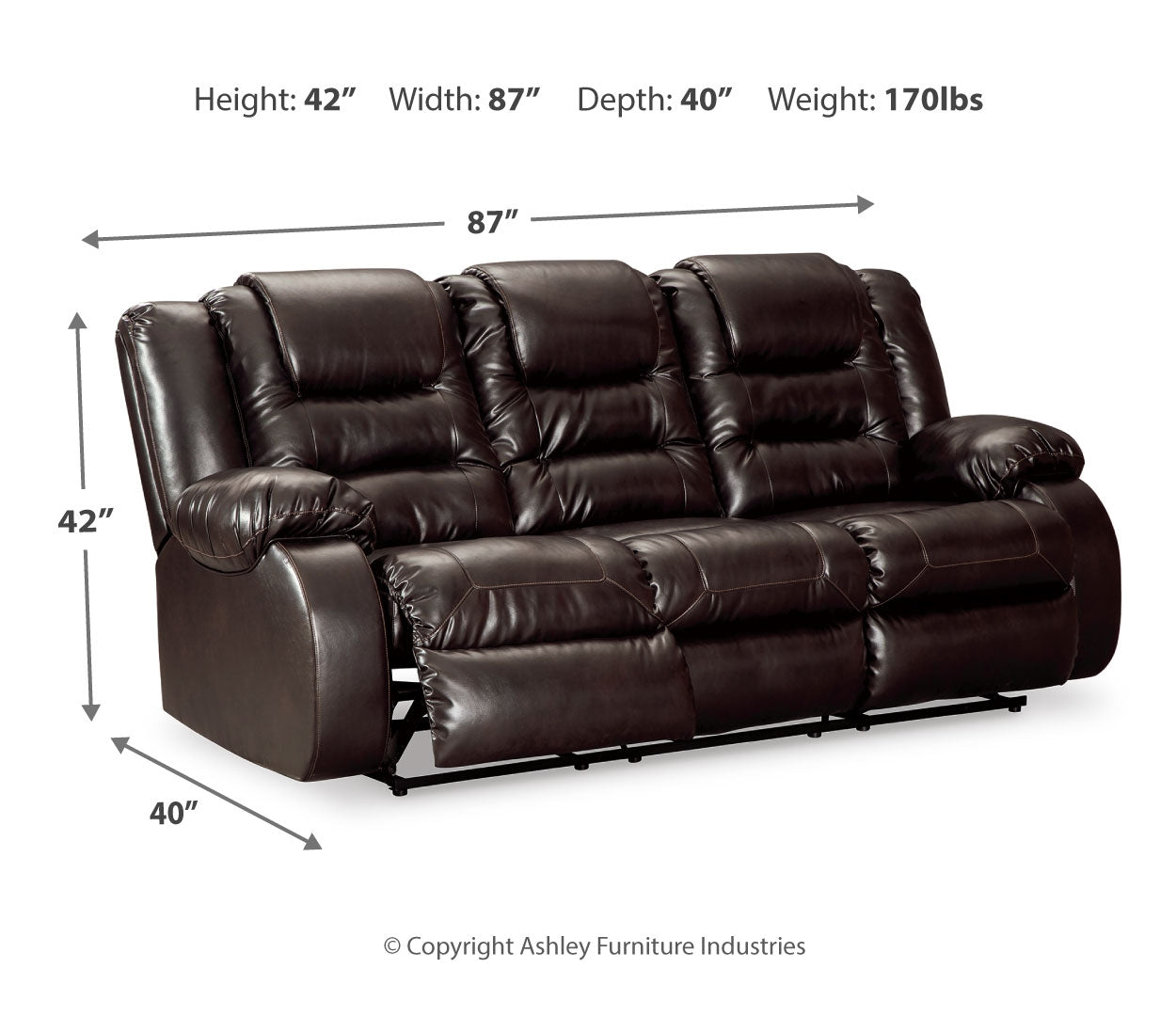 Vacherie Sofa, Loveseat and Recliner