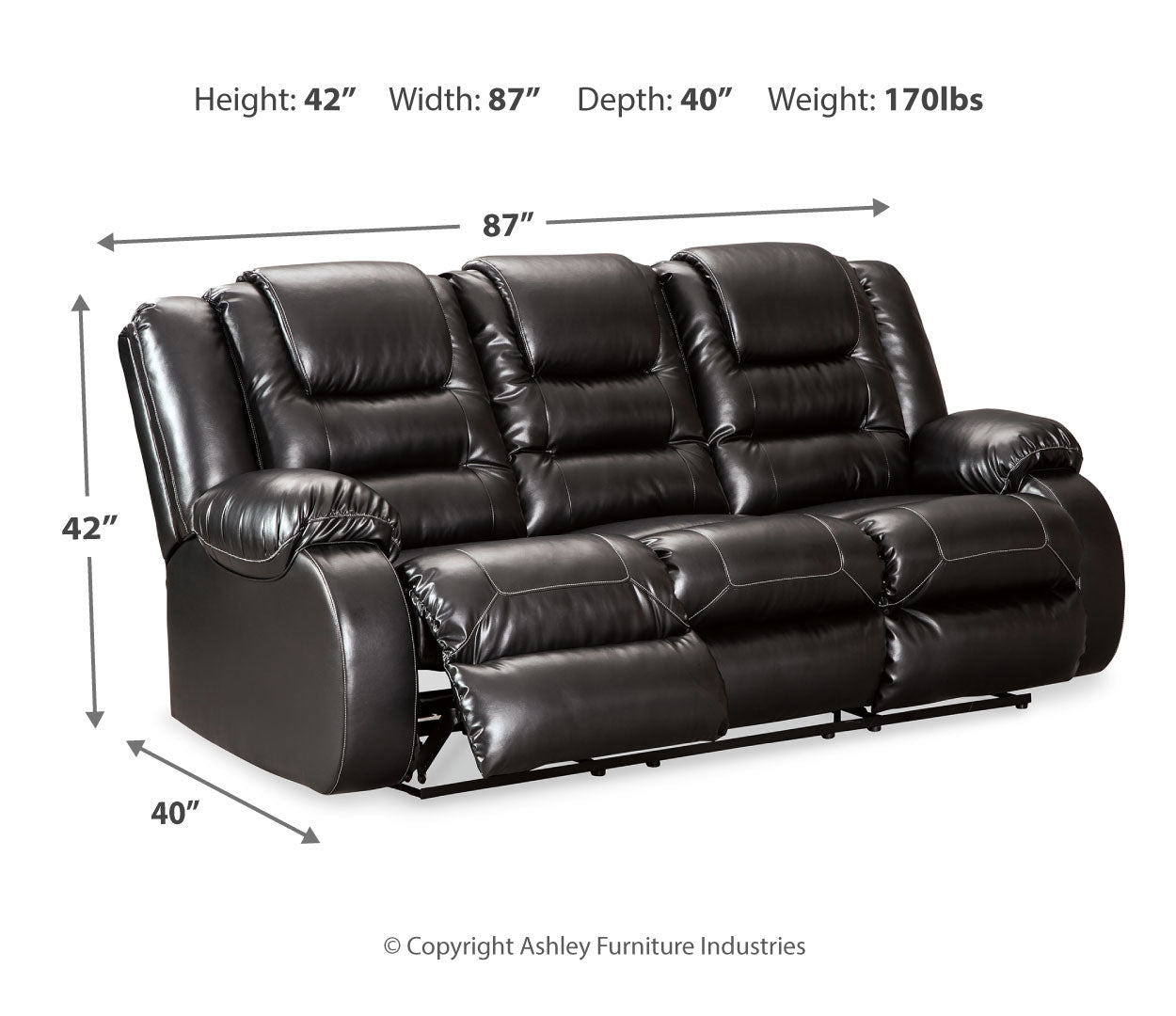 Vacherie Sofa, Loveseat and Recliner