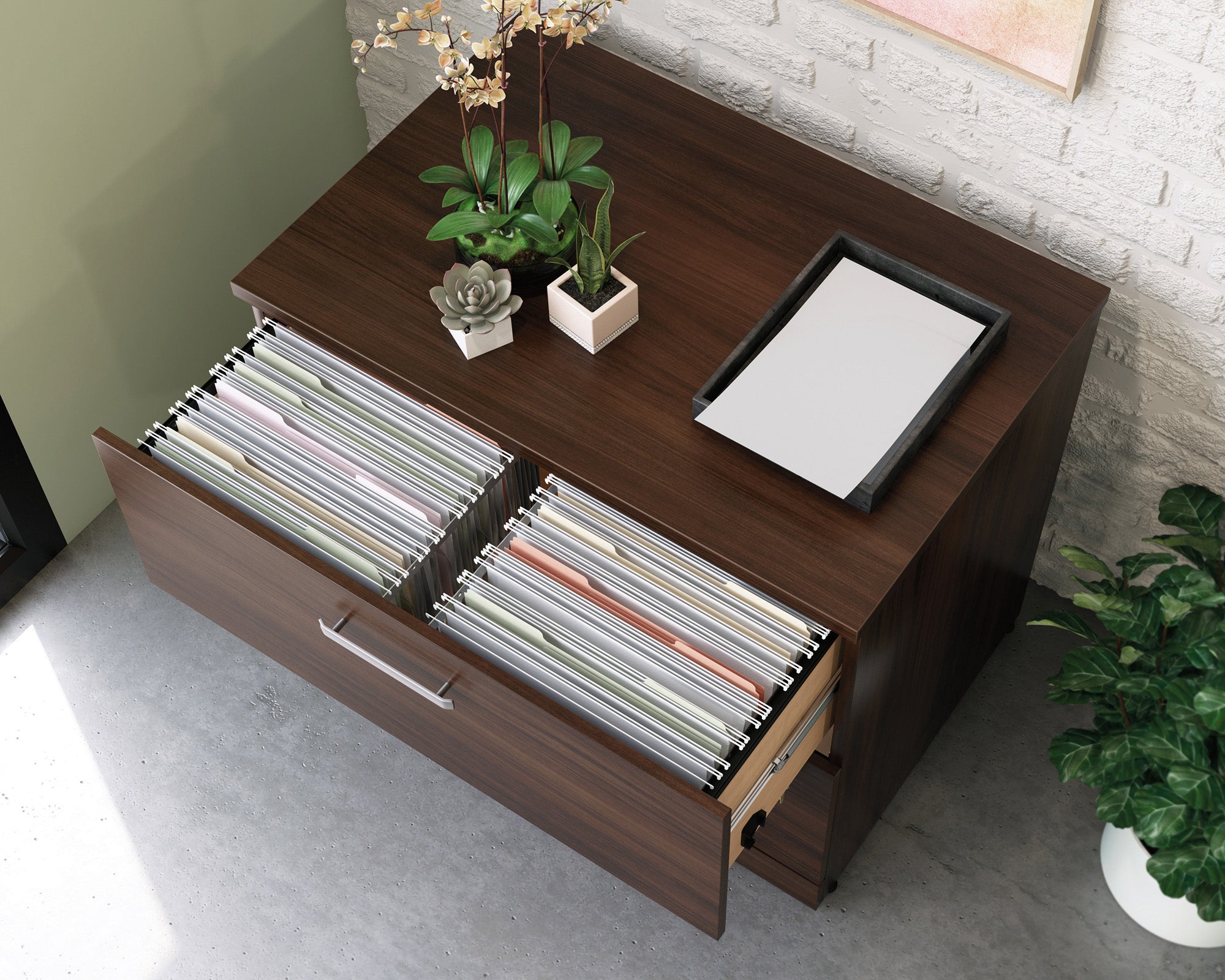 Affirm Commercial Lateral File Cabinet in Noble Elm