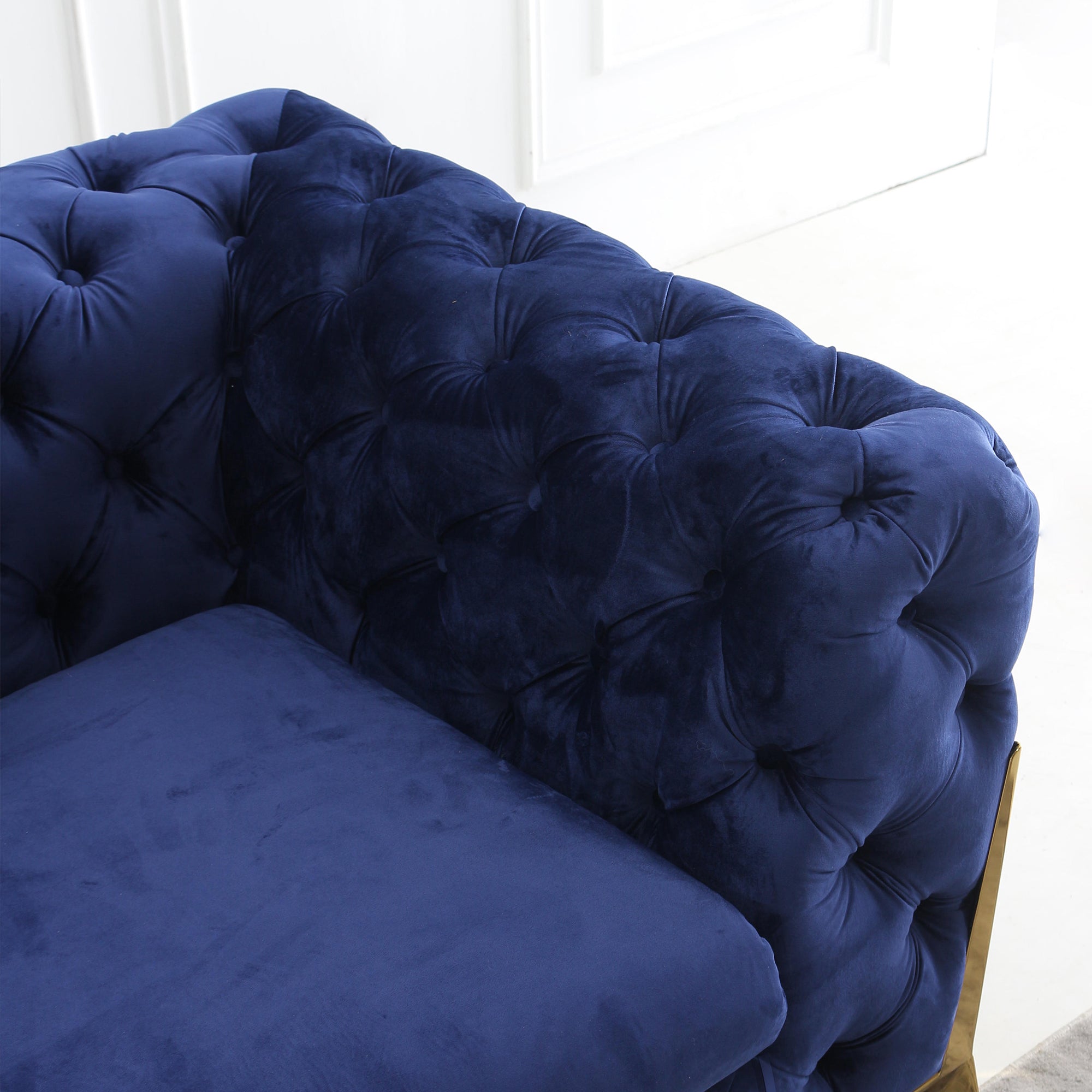 Artisan Dionna Velvet Armchair Blue